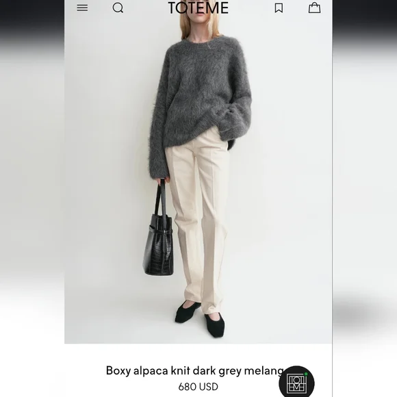 TOTEME ALPACA SWEATER - Picture 4 of 5